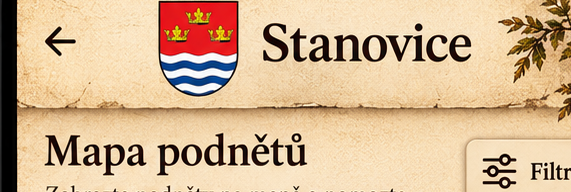 Stanovice – Mapa podnětů